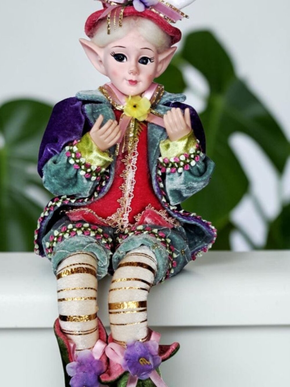 Cynthia Rowley Easter Fairy Pixie Elf Whimsical Shelf Sitter Doll Poseable